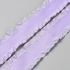 Polyester Ruffled Lace Ribbon&nbsp;DIY-WH20048-009E