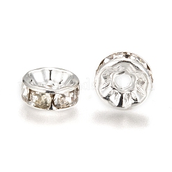 Brass Grade A Rhinestone Spacer Beads&nbsp;RB-A014-Z8mm-01S