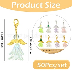 30Pcs 6 Styles Acrylic Pendant Decorations&nbsp;HJEW-FS00073