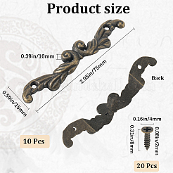 10 Sets Zinc Alloy Drawer Pull Handles&nbsp;FIND-GF0007-88