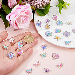 24Pcs 12 Styles Alloy Resin Pendants&nbsp;FIND-DC0008-07