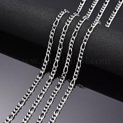 Tarnish Resistant 304 Stainless Steel Figaro Chains&nbsp;CHS-K001-82
