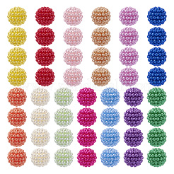 130Pcs 13 Colors ABS Plastic Round Beads&nbsp;KY-TA0001-32