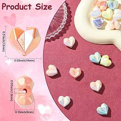 24Pcs 6 Colors Acrylic Imitation Pearl Beads&nbsp;OACR-CJ0002-49