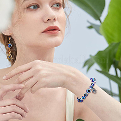 DIY Evil Eye Beads Bracelet Making Kit&nbsp;DIY-NB0006-18