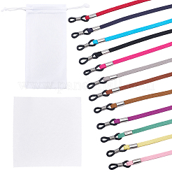 12Pcs 12 Colors Faux Suede Neck Strap for Eyeglasses&nbsp;AJEW-CL0001-45