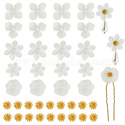 50Pcs 5 Styles Transparent Acrylic Bead Caps&nbsp;MACR-TA0002-88