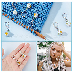 Handmade Porcelain Pendant Stitch Markers&nbsp;HJEW-AB00423