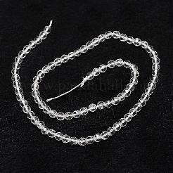 Natural Quartz Crystal Beads Strands&nbsp;G-D840-11-4mm