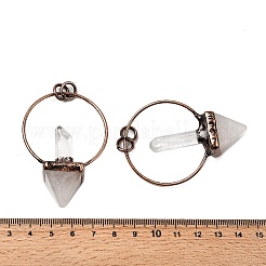 Natural Mixed Gemstone Pyramid Big Pendants&nbsp;G-B149-03R