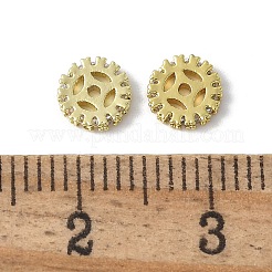 Brass Micro Pave Cubic Zirconia Beads&nbsp;KK-D324-11G-01