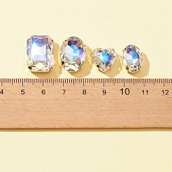 20Pcs 4 Styles Heart & Oval & Rectangle Sew on Rhinestone&nbsp;GLAA-FS0001-51B