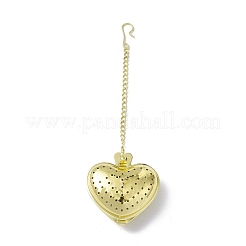 Heart Loose Tea Infuser&nbsp;AJEW-G045-01G