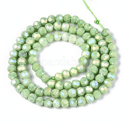 Anti-Tarnish Electroplate Glass Beads Strands&nbsp;EGLA-T021-4mm-15-09