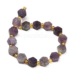 Natural Lepidolite/Purple Mica Stone Beads Strands&nbsp;G-F833-B03-01