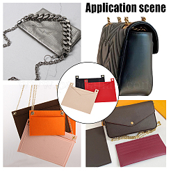 3Pcs 3 Colors Felt Bags Organizer Insert&nbsp;PURS-WR0006-82C