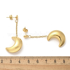 304 Stainless Steel Dangle Stud Earrings&nbsp;EJEW-C137-04G