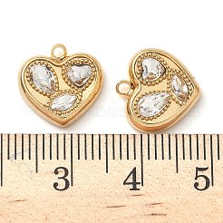 304 Stainless Steel Heart Pendants&nbsp;STAS-H483-37G-01