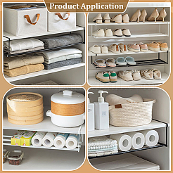 Iron Shoe Storage Rack&nbsp;AJEW-WH0596-467