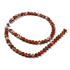 Natural Red Jasper Beads Strands&nbsp;G-L420-25-6mm-01