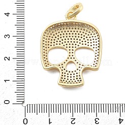 Brass Micro Pave Cubic Zirconia Pendants&nbsp;KK-L209-102G-02