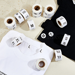 14 Rolls 7 Styles Paper Self-Adhesive Clothing Size Labels Sticker Rolls&nbsp;DIY-FH0008-54