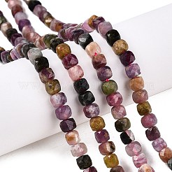 Natural Multicolor Tourmaline Beads Strands&nbsp;G-N342-109B