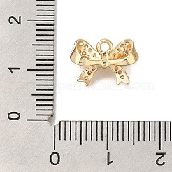Brass Micro Pave Cubic Zirconia Pendants&nbsp;KK-Q001-11G