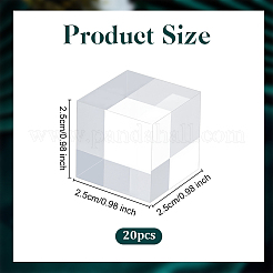 20Pcs Transparent Acrylic Display Pedestals for Jewelry&nbsp;ODIS-OC0001-88