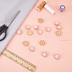 15Pcs Alloy Shank Buttons&nbsp;BUTT-GF0003-45B