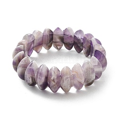 Bicone Natural Amethyst Beads Stretch Bracelets for Women Men&nbsp;BJEW-C097-05A
