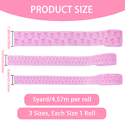 3Rolls 3 Styls Polyester Ribbon&nbsp;OCOR-CY0002-60