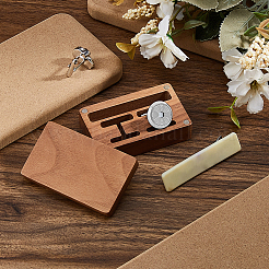 Wood Cuff-link Gift Storage Magnetic Boxes&nbsp;WOOD-WH0062-27B