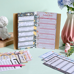 8 Sets 4 Style Paper Budget Binder Sheets&nbsp;DIY-CP0010-56