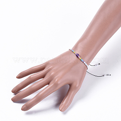 Adjustable Nylon Thread Kid Braided Beads Bracelets&nbsp;BJEW-JB04371