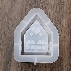House DIY Pixel Heart Quicksand Silicone Molds&nbsp;AJEW-U013-01A