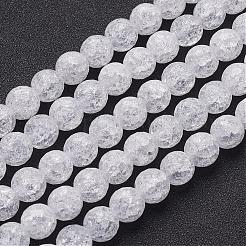 Synthetic Crackle Quartz Beads Strands&nbsp;G-SF10MM-43