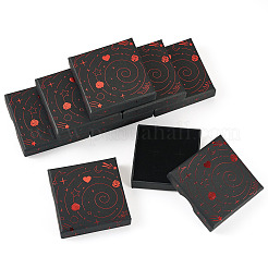 10Pcs Hot Stamping Planet Cardboard Jewelry Packaging Boxes&nbsp;CON-TA0001-44B