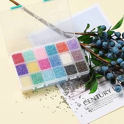 FGB 450G 18 Colors 12/0 Grade A Round Glass Seed Beads&nbsp;SEED-JP0012-06-2mm