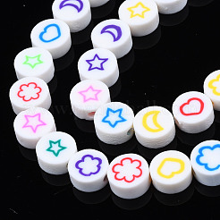 Handmade Polymer Clay Bead Strands&nbsp;CLAY-T020-29