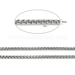 Tarnish Resistant 304 Stainless Steel Box Chains&nbsp;CHS-K001-37C