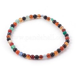 Natural Color Agate Beads Stretch Bracelets&nbsp;BJEW-JB04015-02