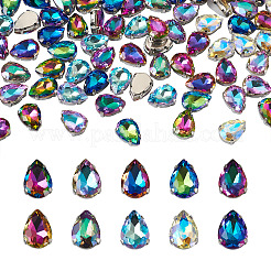 100Pcs 10 Colors Sew on Rhinestone&nbsp;DIY-CW0001-38