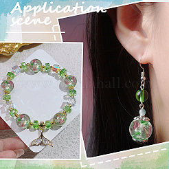 1 Strand Handmade Glod Sand Lampwork Beads Strands&nbsp;LAMP-PA0001-77B