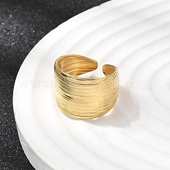 5Pcs 304 Stainless Steel Open Cuff Rings for Women&nbsp;RJEW-K313-08G