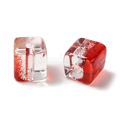 Two Tone Transparent Glass Beads&nbsp;X1-GLAA-NH0001-03A