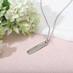 6Pcs 304 Stainless Steel Pendant Necklace&nbsp;NJEW-CA0001-20P