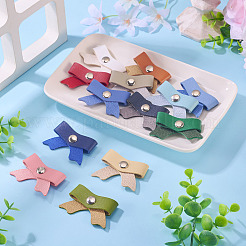 13Pcs 13 Colors PU Leather Cable Keepers&nbsp;AJEW-TA0002-44