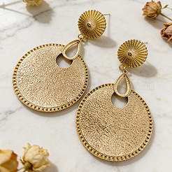 Vintage Zinc Alloy Dangle Stud Earrings&nbsp;WG73FB2-01
