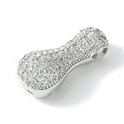 Rack Plating Brass Cubic Zirconia Pendants&nbsp;KK-S378-02P-I